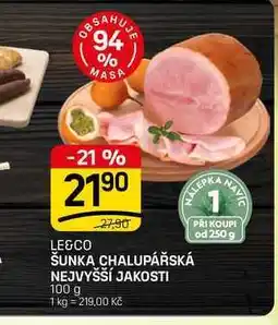 Flop ŠUNKA CHALUPÁŘSKÁ NEJVYŠŠÍ JAKOSTI nabídka