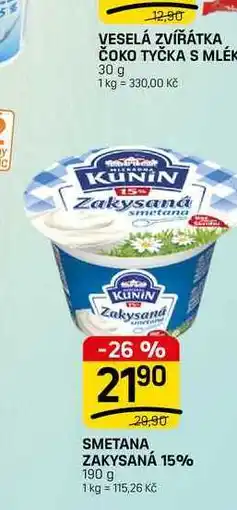Flop SMETANA ZAKYSANÁ 15% nabídka