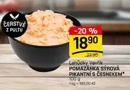 Flop POMAZÁNKA SÝROVÁ PIKANTNÍ S ČESNEKEM nabídka