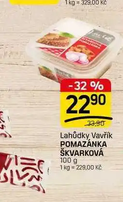 Flop POMAZÁNKA ŠKVARKOVÁ nabídka
