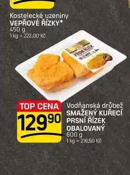 Flop SMAŽENÝ KUŘECÍ PRSNÍ ŘÍZEK OBALOVANÝ nabídka