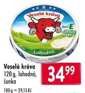 Veselá kráva lahodná šunka