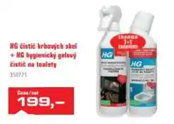 Uni Hobby HG čistič krbových skel + HG hygienický gelový čistič na toalety nabídka