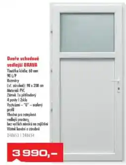 Uni Hobby Drava dveře vchodové vedlejší nabídka