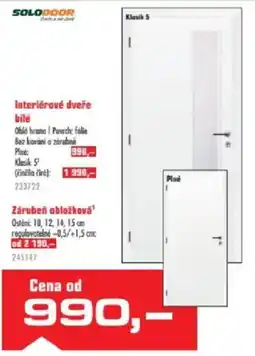 Uni Hobby SoloDoor interiérové dveře bílé nabídka