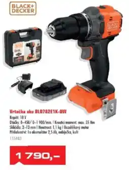 Uni Hobby Black+Decker Vrtačka aku BLD782E1K-BW nabídka