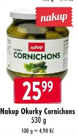 Qanto Nakup okurky cornichons nabídka