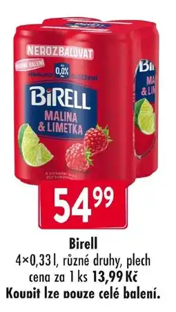 Qanto Birell malina & limetka nabídka