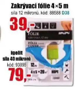EVA Igelit zakrývací fólie nabídka