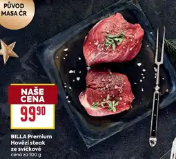 Billa Billa premium hovězí steak ze svíčkové nabídka