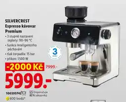 Lidl Silvercrest Espresso kávovar Premium nabídka