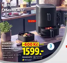 Lidl Silvercrest dvouzónová horkovzdušná fritéza nabídka