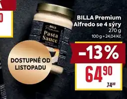Billa Billa premium alfredo se 4 syry nabídka