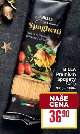 Billa Billa premium špagety nabídka
