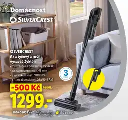 Lidl Silvercrest aku tyčový a ruční vysavač zyklon nabídka