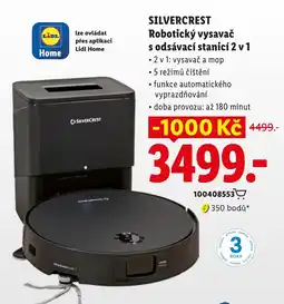 Lidl Silvercrest robotický vysavač s odsávací stanicí 2 v 1 nabídka