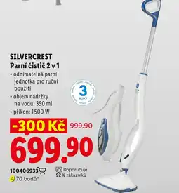 Lidl Silvercrest Parní čistič 2 v 1 nabídka