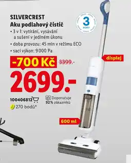 Lidl Silvercrest aku podlahový čistič nabídka