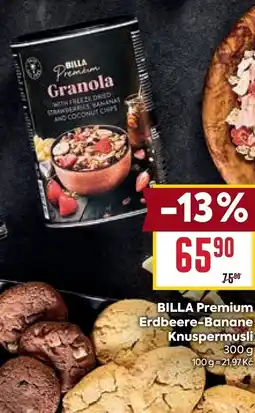Billa Billa premium erdbeere-banane knuspermusli nabídka