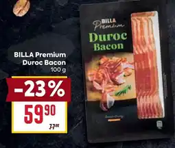 Billa Billa premium duroc bacon nabídka
