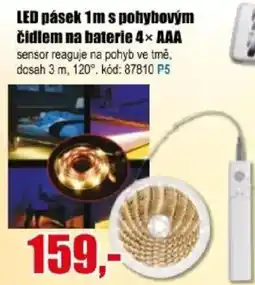 EVA LED pásek 1 m s pohybovým čidlem na baterie 4× AAA nabídka