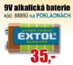 EVA Extol 9v alkalická baterie nabídka