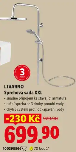 Lidl Livarno sprchová sada XXL nabídka