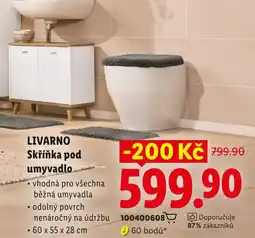 Lidl Livarno skříňka pod umyvadlo nabídka