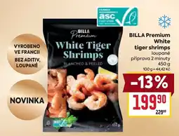 Billa Billa premium white tiger shrimps nabídka