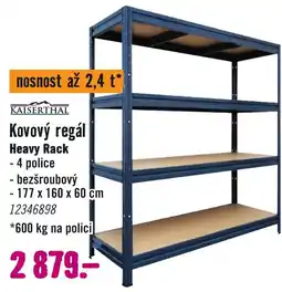 Hornbach Kaisertthal kovový regál heavy rack nabídka