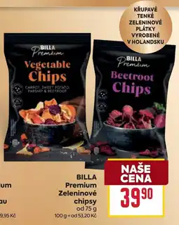 Billa Billa premium zeleninové chipsy nabídka