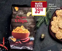 Billa Billa premium chipsy s chilli nabídka