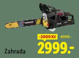 Lidl Parkside zahrada nabídka