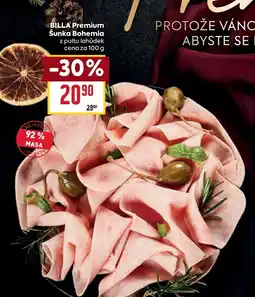 Billa Billla premium šunka bohemia nabídka