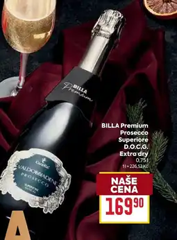 Billa Billa premium prosecco superiore d.o.c.g. extra dry nabídka