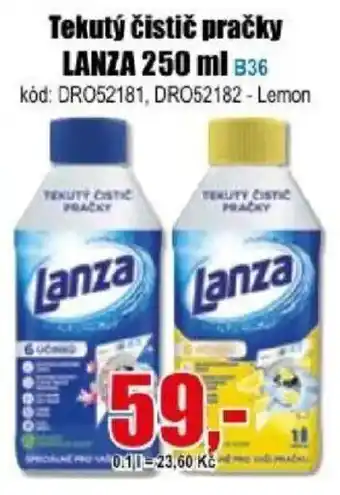 Lanza tekutý čistič pračky