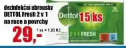 EVA Dettol dezinfeční ubrousky 2 v 1 nabídka
