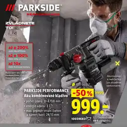 Lidl Parkside performance akku kombinované kladivo nabídka