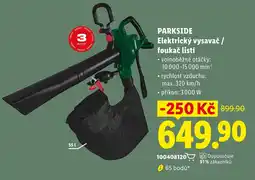 Lidl Parkside elektrický vysavač / foukač listí nabídka