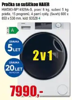 EVA Haier pračka se sušičkou nabídka