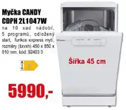 EVA Myčka Candy CDPH 2L1047W nabídka