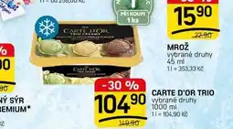 Flop CARTE D'OR TRIO vybrané druhy nabídka