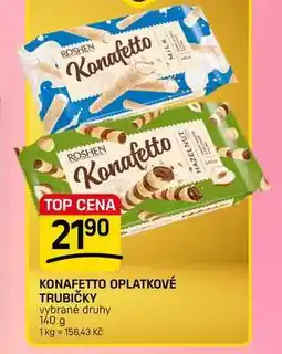 Flop KONAFETTO OPLATKOVÉ TRUBIČKY vybrané druhy nabídka