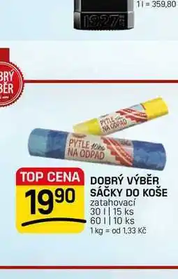 Flop DOBRÝ VÝBĚR SÁČKY DO KOŠE zatahovací 30 | 15 ks nabídka