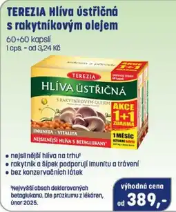 PharmaPoint Terezia hlíva ústřičná s rakytňkovým olejem nabídka