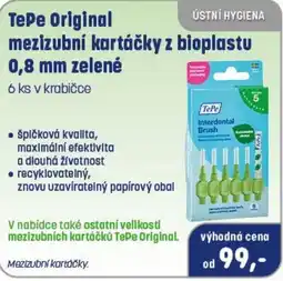 PharmaPoint TePe Original mezizubní kartáčky z bioplastu nabídka