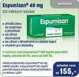 PharmaPoint Espumisan 40 mg měkké tobolky nabídka