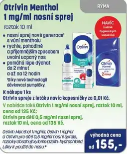 PharmaPoint Otrivin Menthol nosní sprej nabídka
