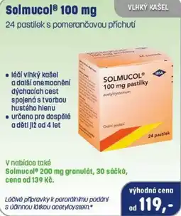 PharmaPoint Solmucol 100 mg pastilky nabídka