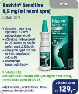 PharmaPoint Nasivin Sensitive nabídka